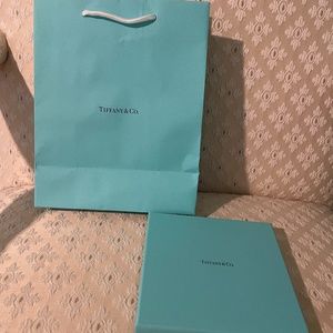 Tiffany & Co shopping bag and gift certificate box